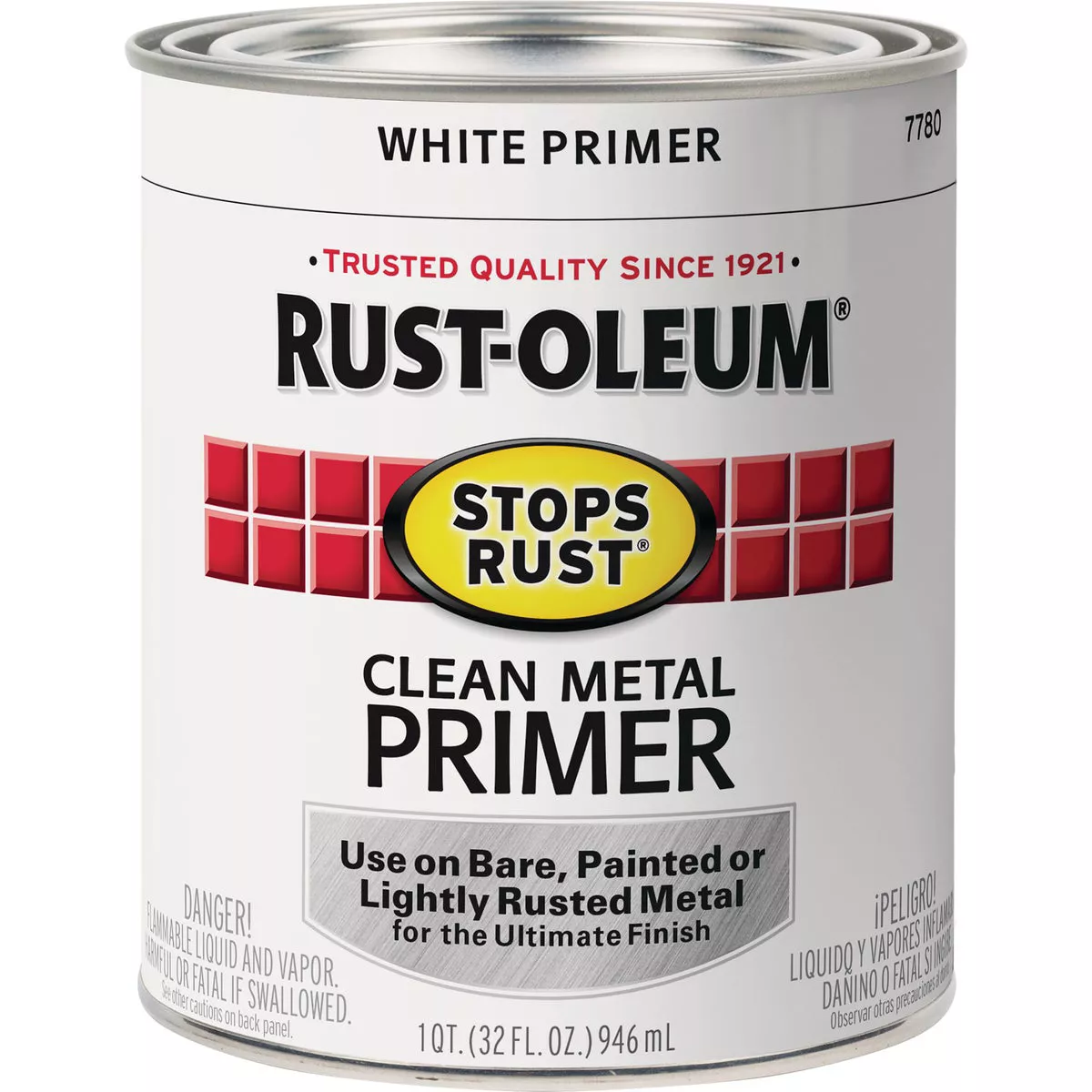 Rust-Oleum Stops Rust Clean Metal Primer, White, 1 Qt. - photo 2