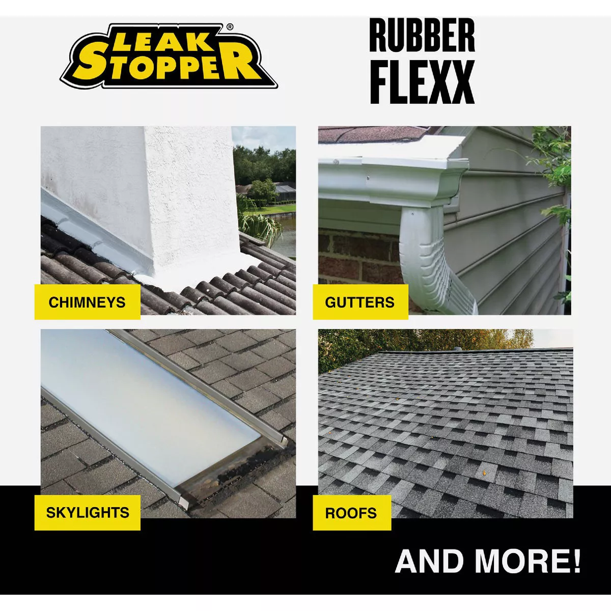 Black Jack Leak Stopper 15 Oz. White Rubber Flexx Spray Sealant - photo 7