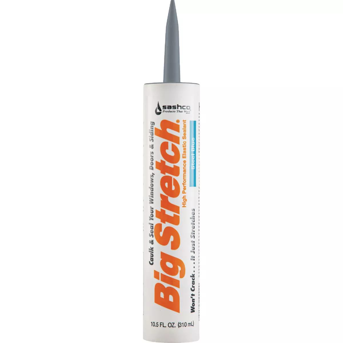 Sashco Big Stretch 10.5 Oz. Acrylic Elastomeric Caulk, Steel Blue