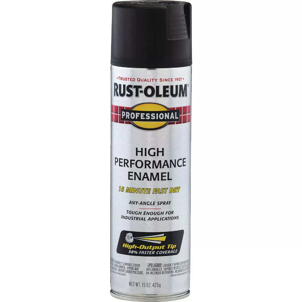 Rust-Oleum Professional Fast Dry 15 Oz. Flat High Performance Enamel Spray Paint, Black - photo 2