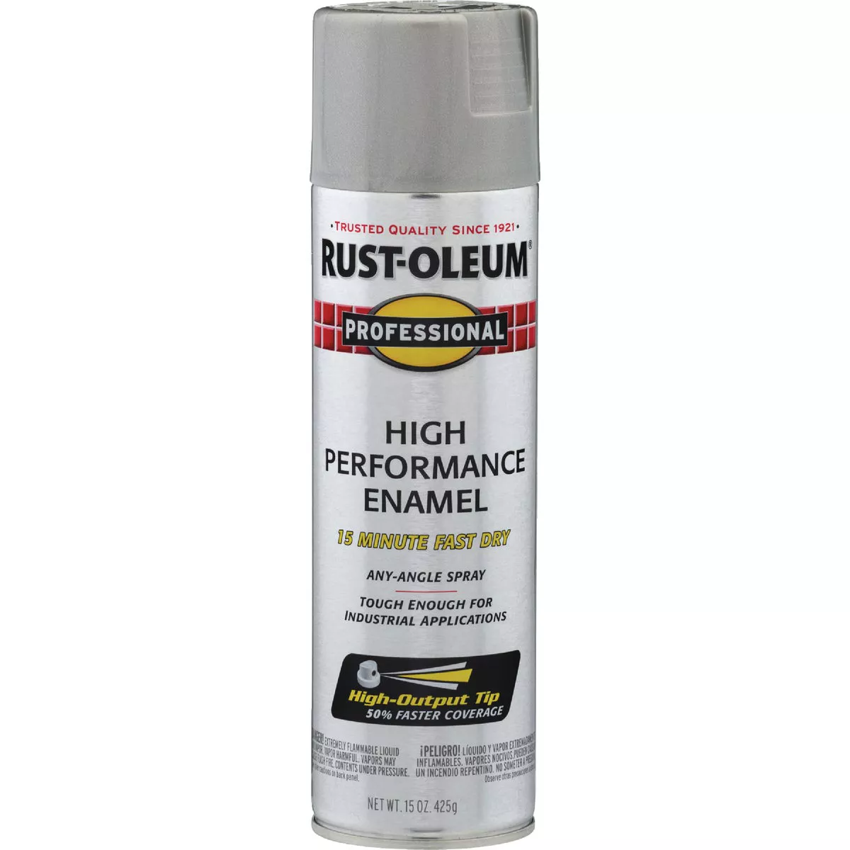 Rust-Oleum Professional Fast Dry 15 Oz. Gloss High Performance Enamel Spray Paint, Light Machine Gray - photo 2