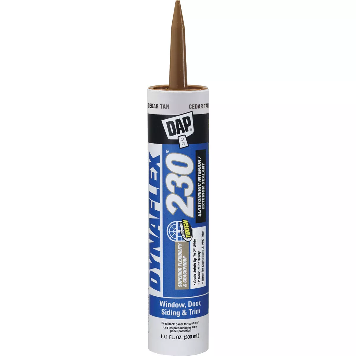 Dap Dynaflex 230 10.1 Oz. 100% Waterproof Window, Door, Siding & Trim Elastomeric Sealant, Cedar Tan