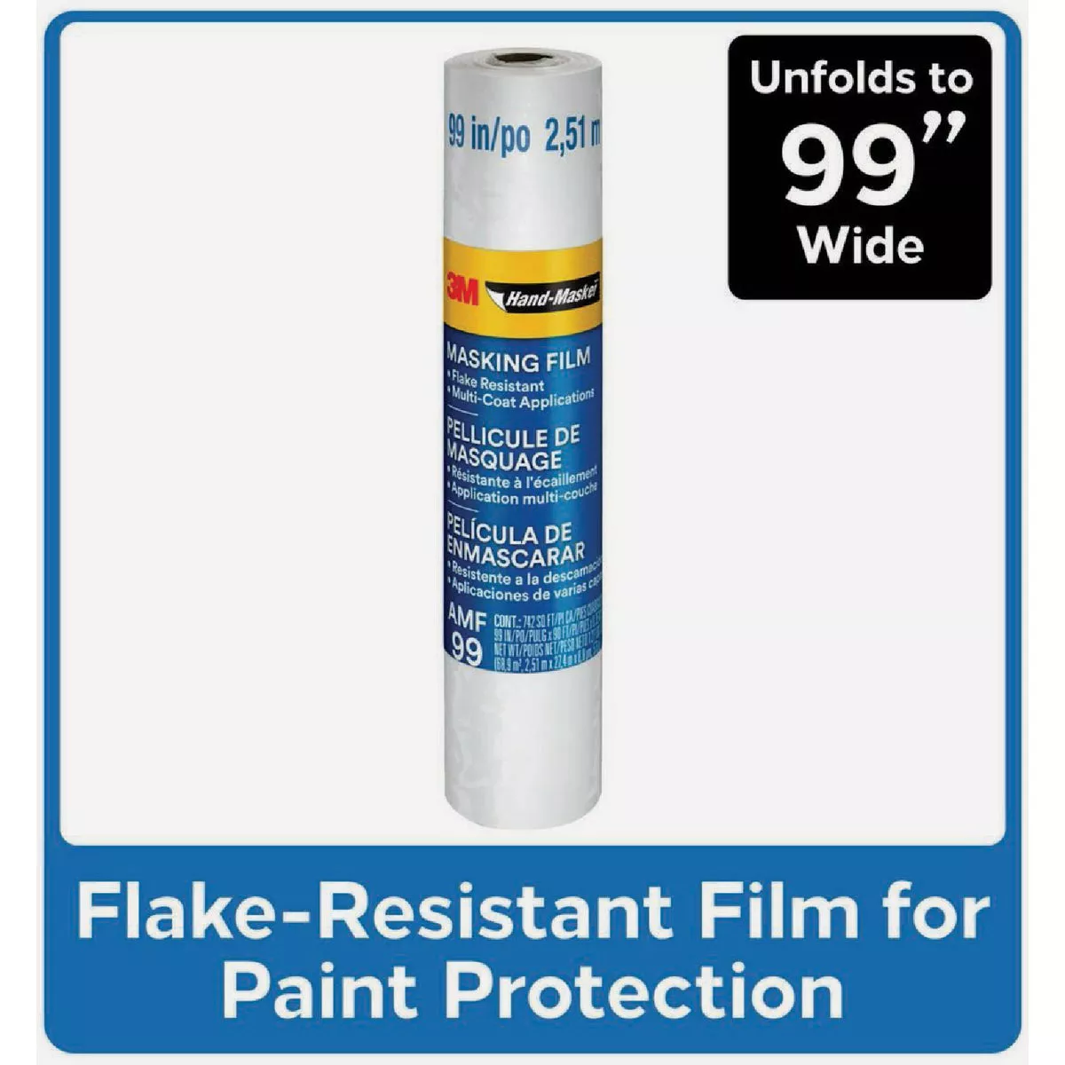 3M Hand-Masker 99 In. x 90 Ft. x 0.35 Mil. Advanced Masking Film - photo 2