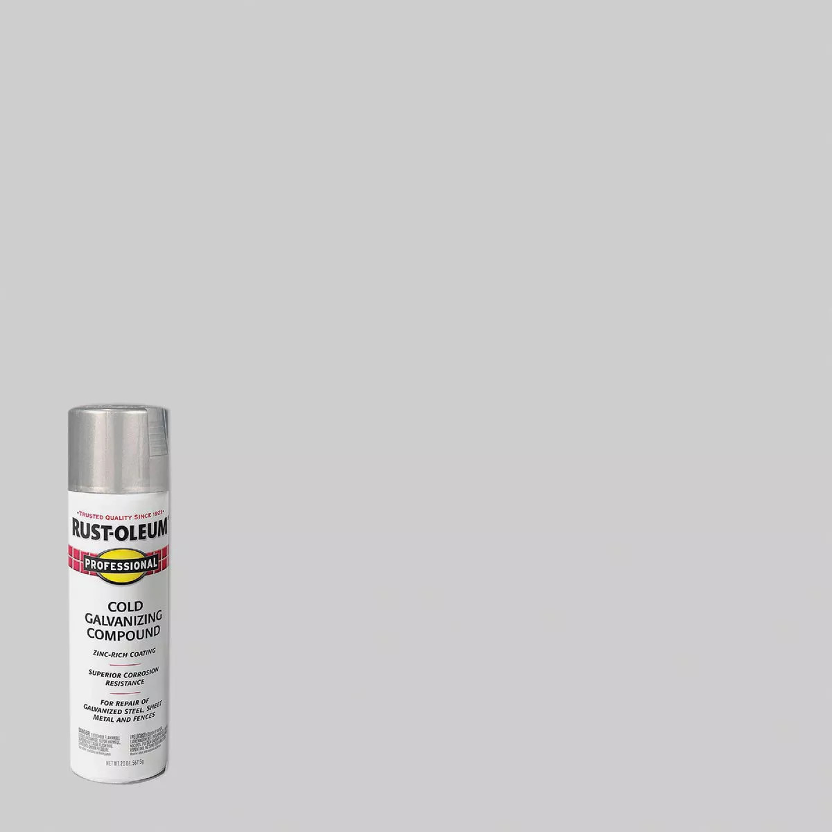 Rust-Oleum Professional 20 Oz. Flat Galvanizing Compound Spray Paint, Cold Galvanized