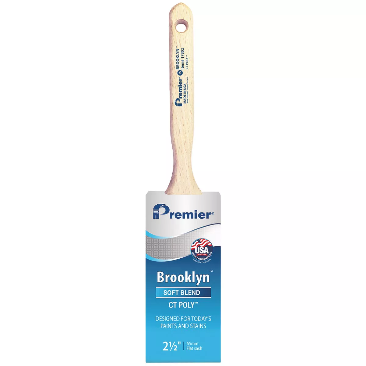 Premier Brooklyn 2-1/2 In. Flat Sash CT Poly Brush