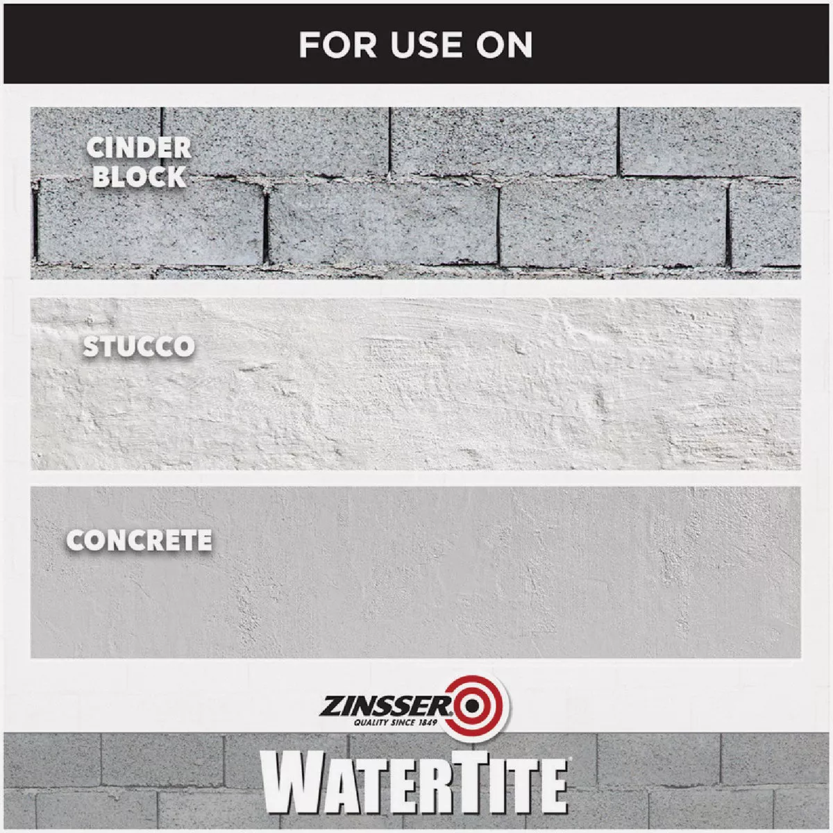 Zinsser WaterTite White General Purpose Waterproofing Paint, 1 Gal. - photo 5