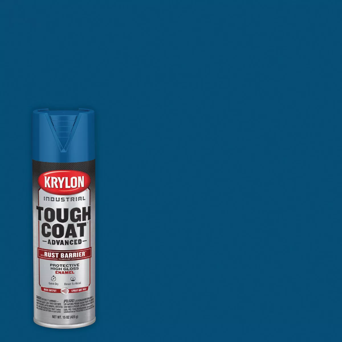 Krylon Industrial Tough Coat 15 Oz. Gloss Deep Blue Rust Barrier Spray Enamel