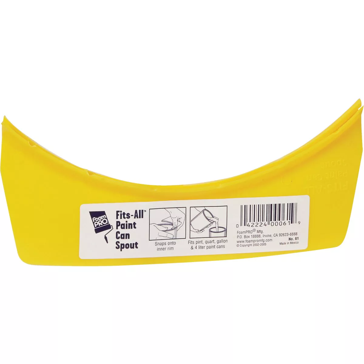FoamPro Fits-All Snap-On Paint Can Pourer - photo 3