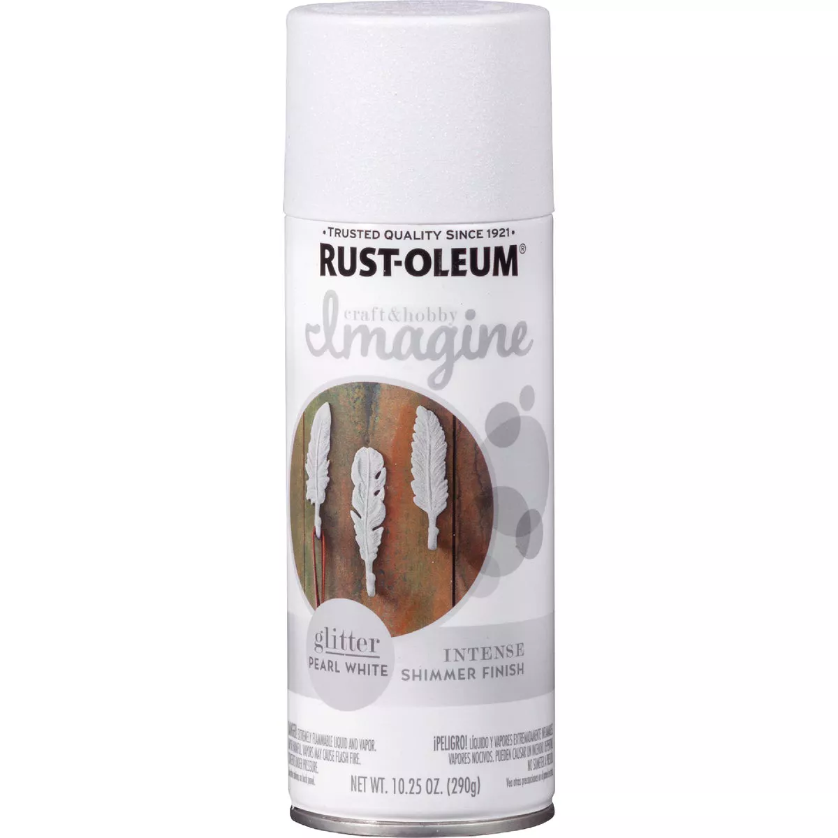 Rust-Oleum Imagine Craft & Hobby 10.25 Oz. Intense White Glitter Spray ...