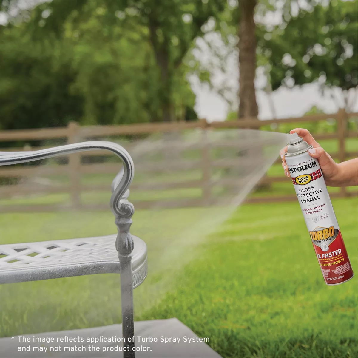 Rust-Oleum Stops Rust 24 Oz. Gloss Clear Turbo Spray Paint - photo 5