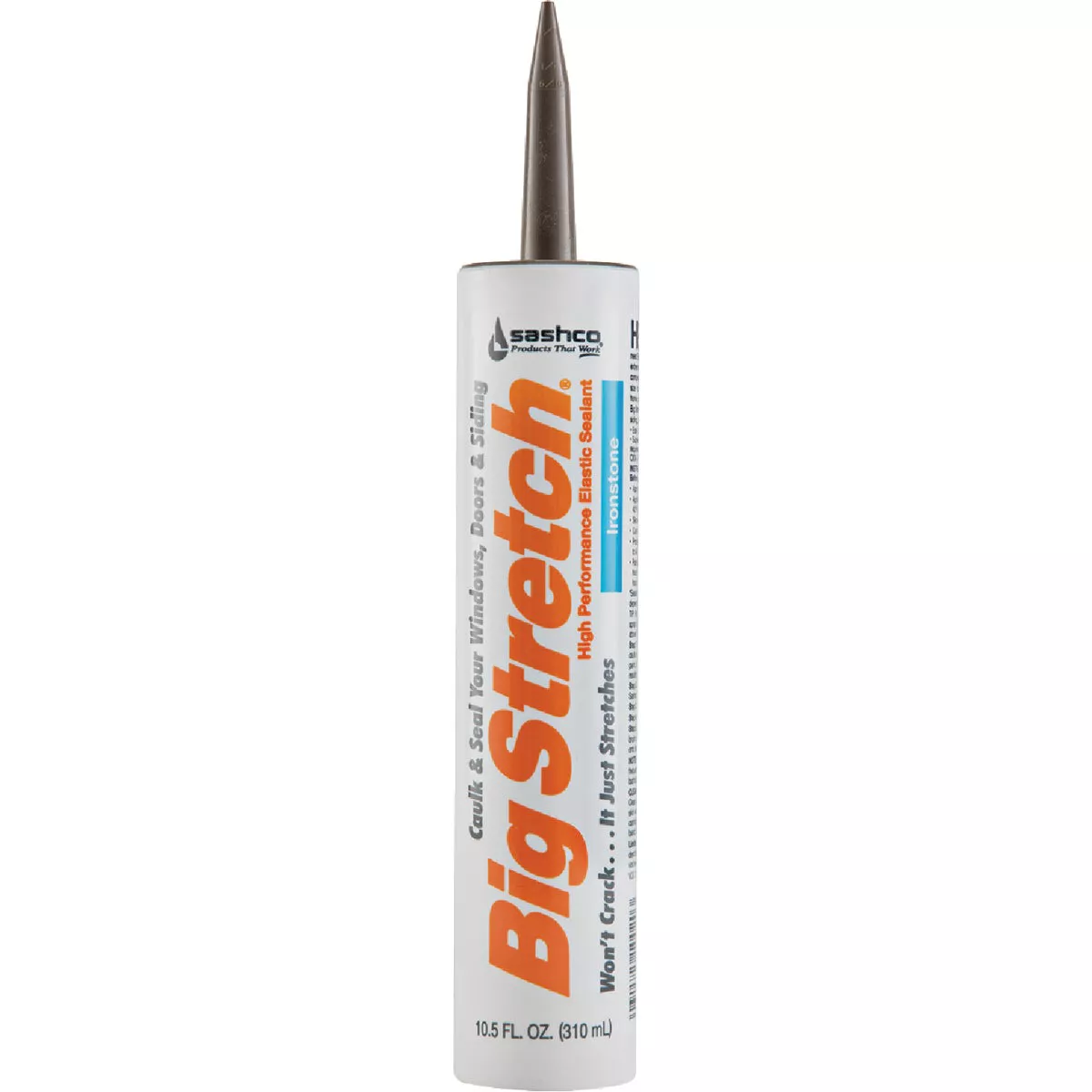 Sashco Big Stretch 10.5 Oz. Acrylic Elastomeric Caulk, Ironstone