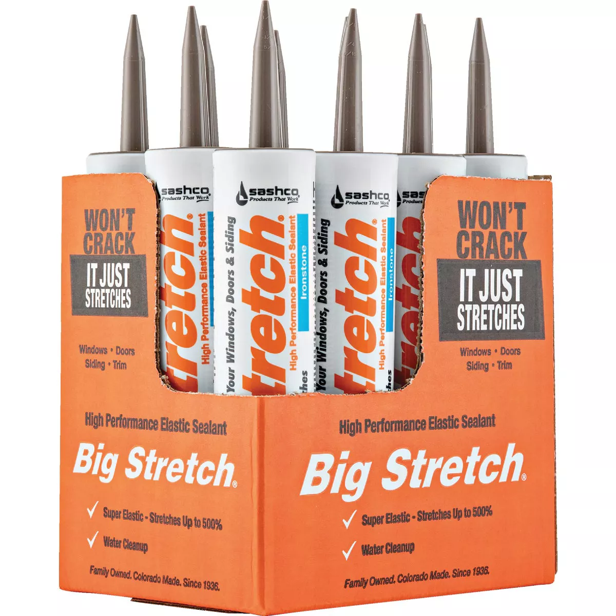 Sashco Big Stretch 10.5 Oz. Acrylic Elastomeric Caulk, Ironstone - photo 7