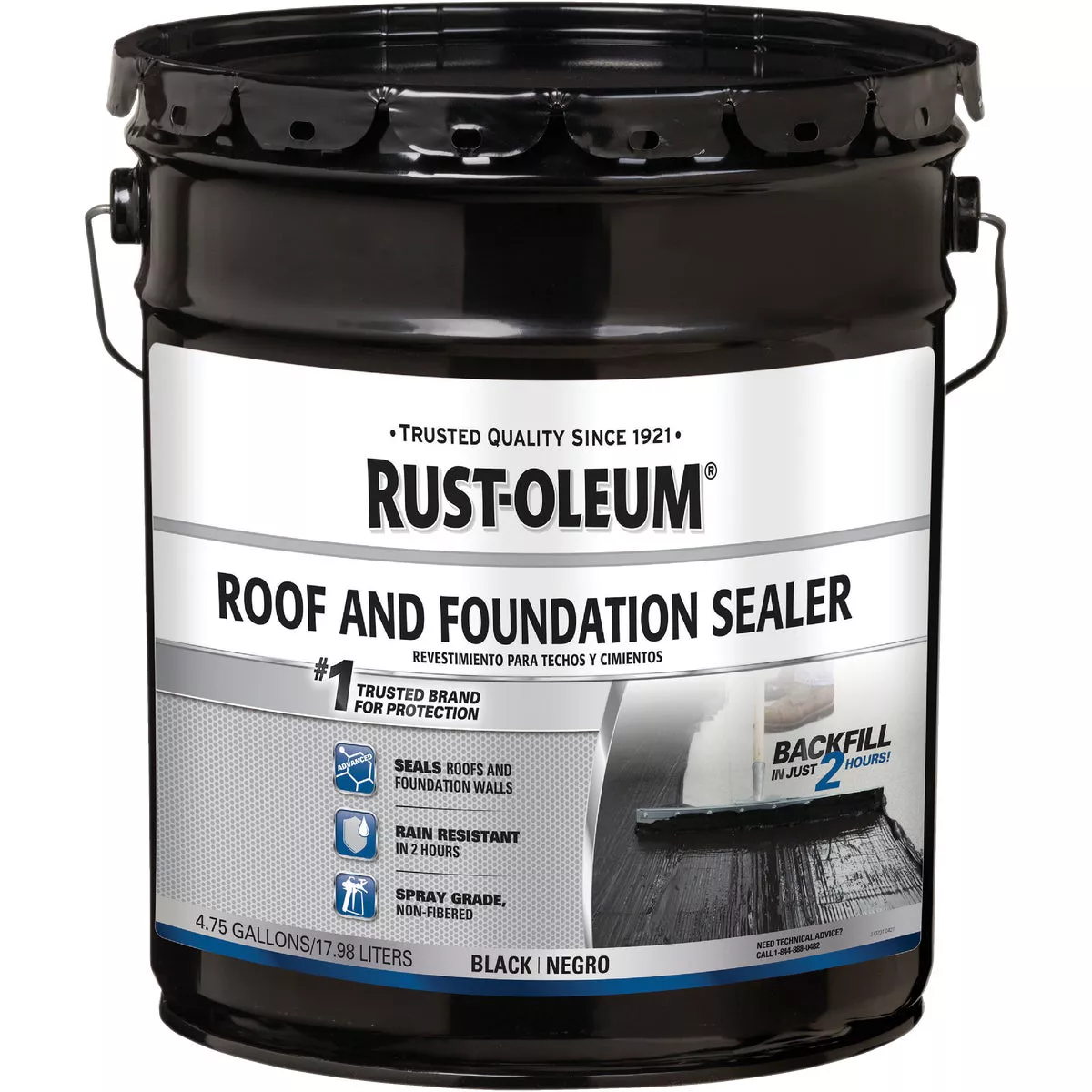 Rust-Oleum 4.75 Gal. Black Roof and Foundation Sealer - photo 2