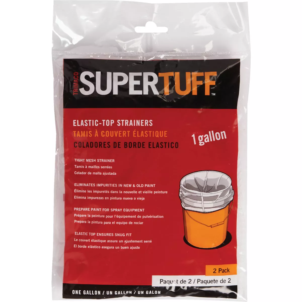 Trimaco SuperTuff 1 Gal. Regular Mesh/Plain Top Bag Strainers (2-Pack)