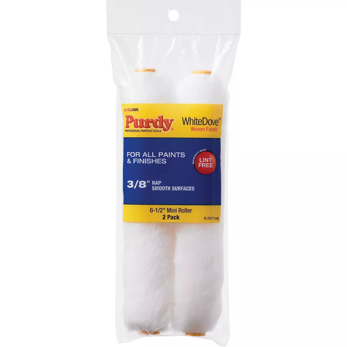 Purdy White Dove 6-1/2" x 3/8" Woven Fabric Roller Cover (2-Pack)