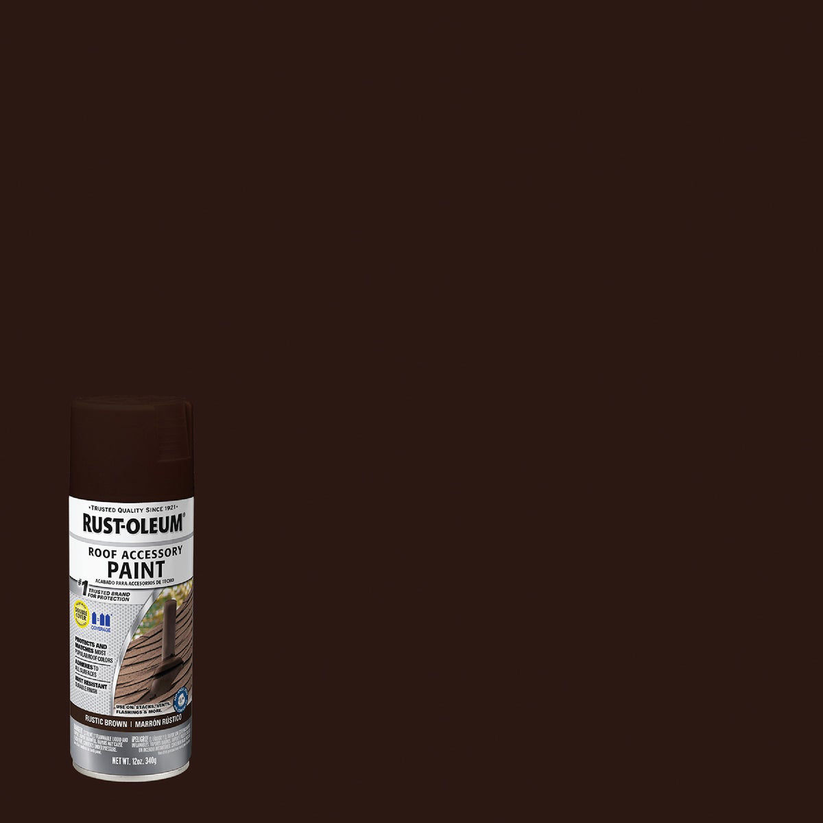 Rust-Oleum Stops Rust Roof Accessory 12 Oz. Rustic Brown Flat Anti-Rust ...