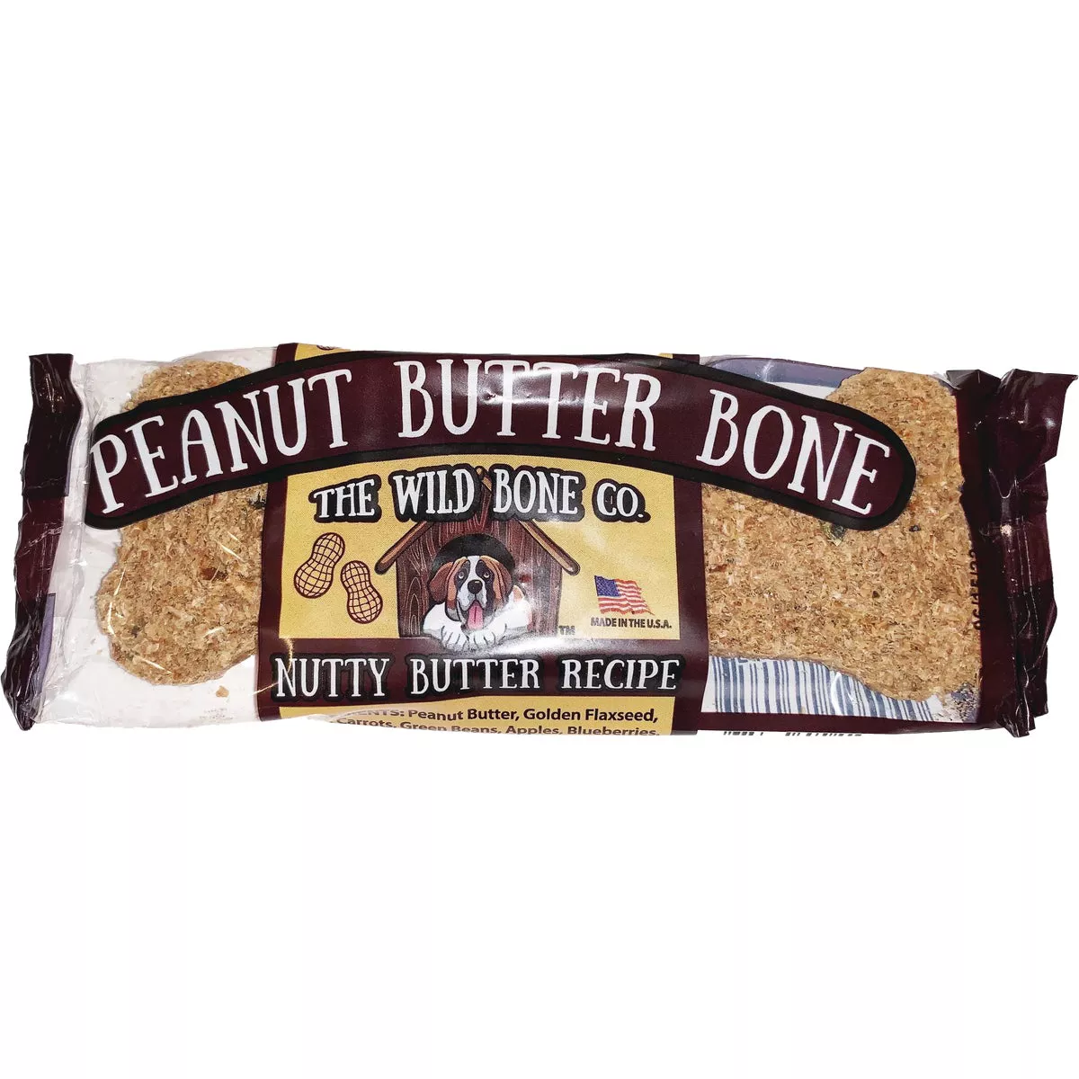 The Wild Bone Company Peanut Butter Bone Dog Treat