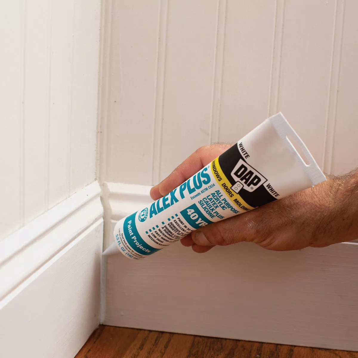 Dap Alex Plus 5.5 Oz. All Purpose White Siliconized Acrylic Latex Caulk - photo 2