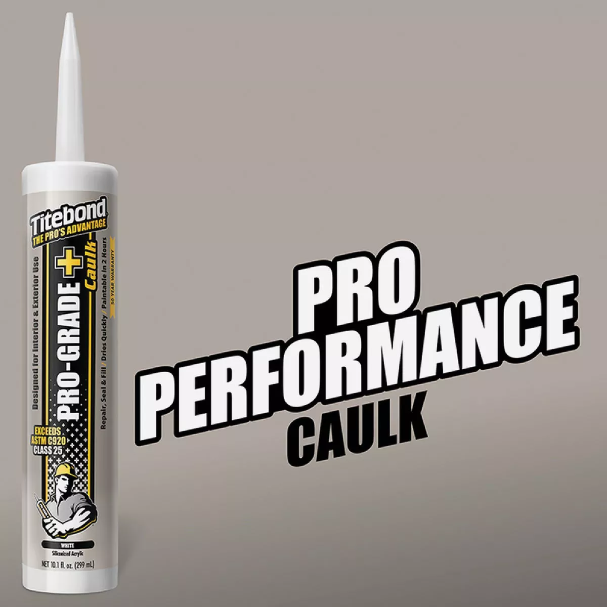 Titebond Pro-Grade Plus 10.1 Oz. Silicone Caulk, Slate Gray - photo 5