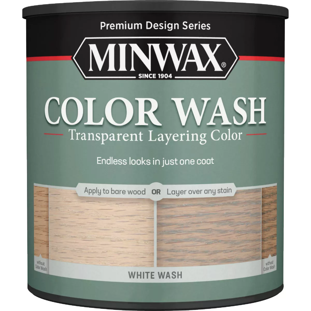 Minwax Water-Based White Wash Wood Stain, White, 1 Qt. - photo 2
