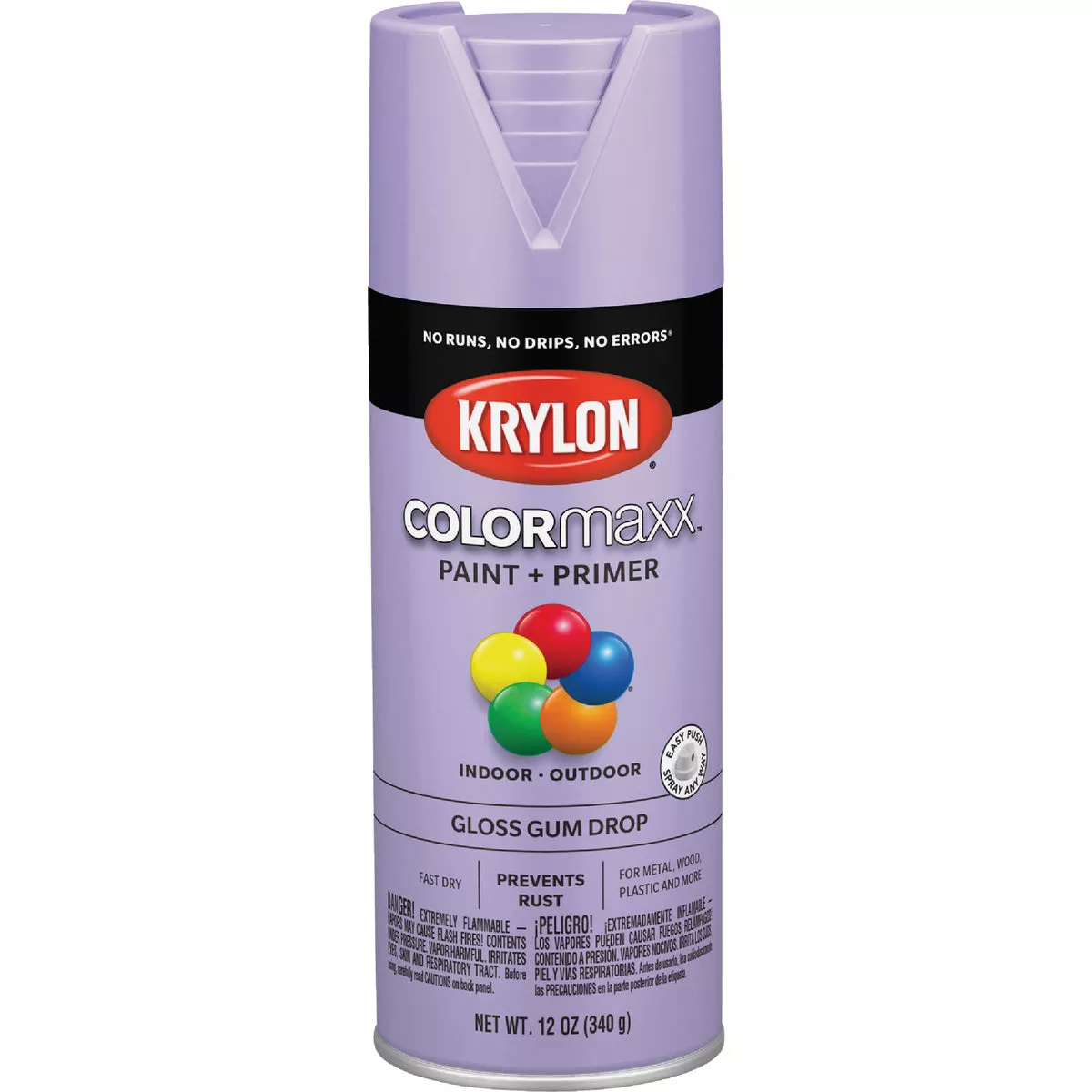 Krylon ColorMaxx12 Oz. Gloss Spray Paint, Gum Drop - photo 8