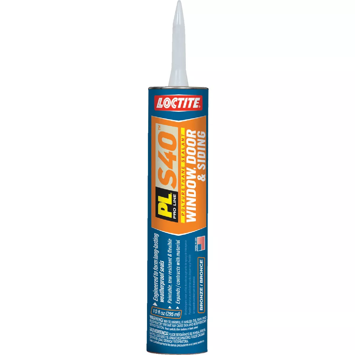 Loctite PL S40 10 Oz. Polyurethane Window, Door, & Siding Sealant, Bronze