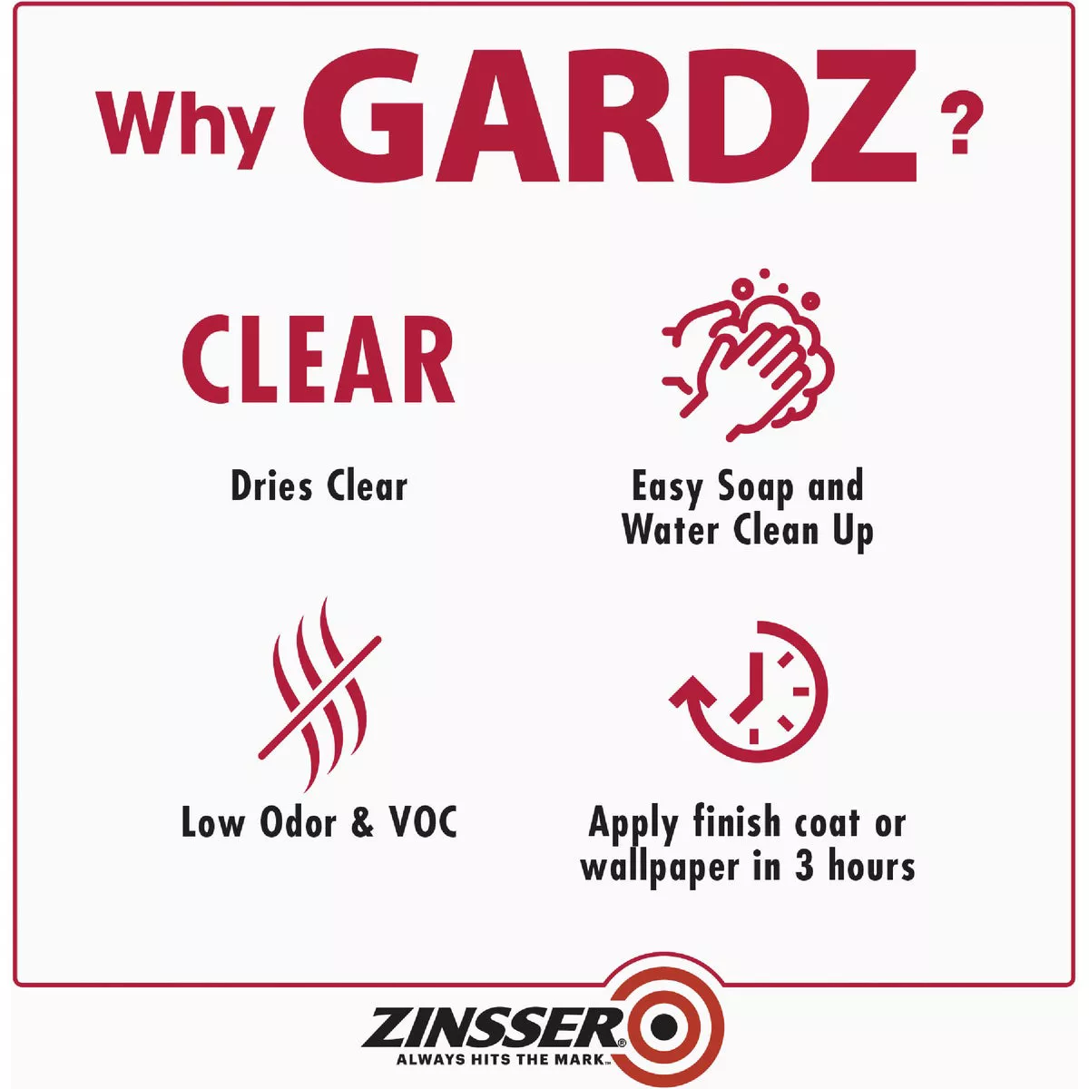 Zinsser Gardz Water-Based Low Odor Drywall Sealer, 1 Qt. - photo 7