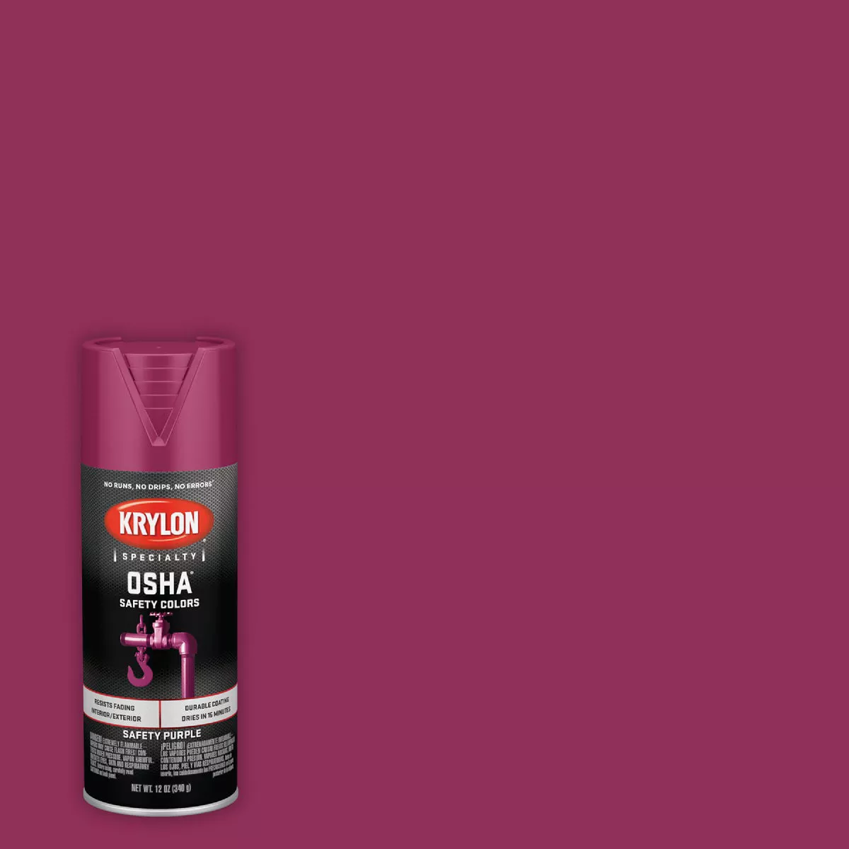 Krylon OSHA 12 Oz. Gloss Spray Paint, Safety Purple