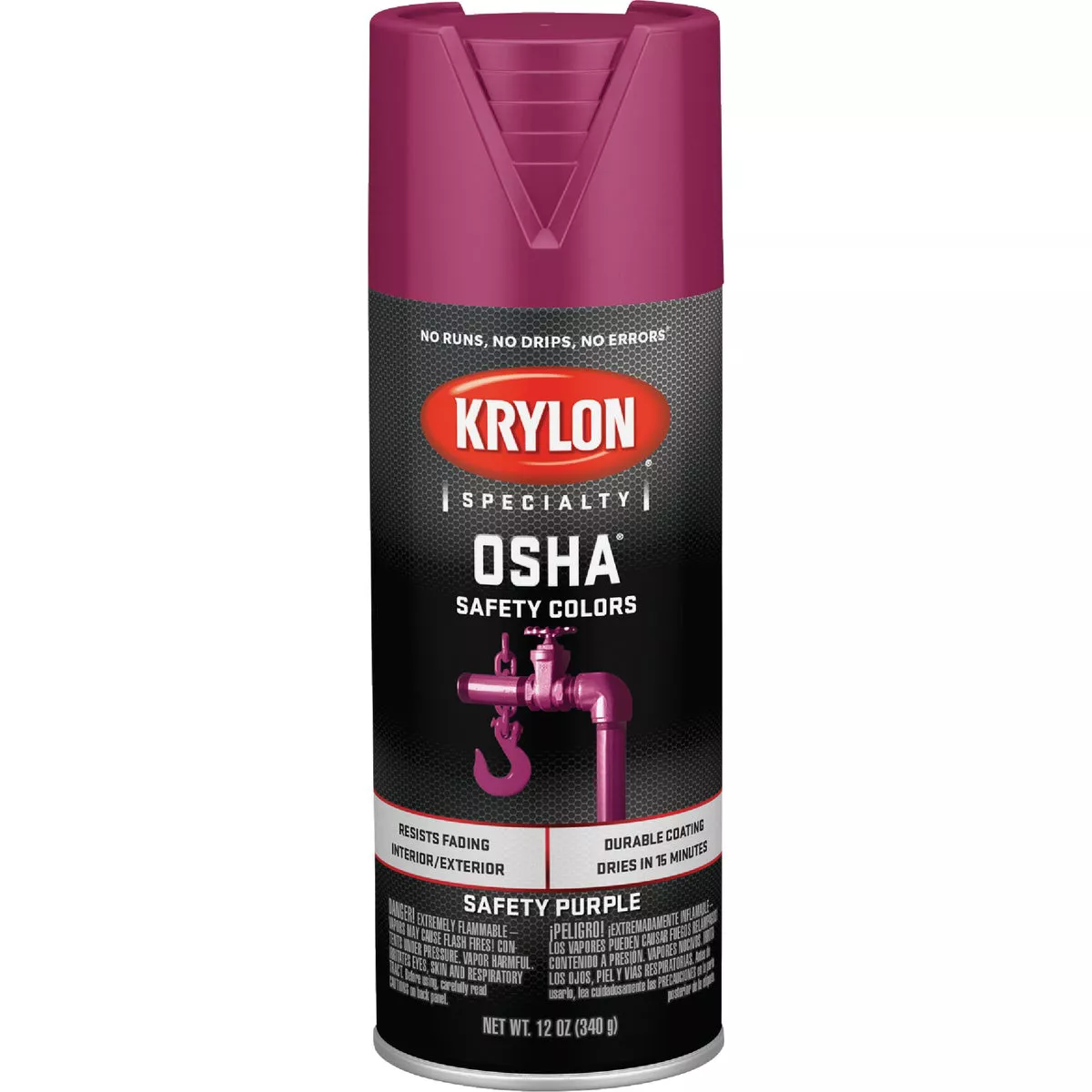 Krylon OSHA 12 Oz. Gloss Spray Paint, Safety Purple - photo 2