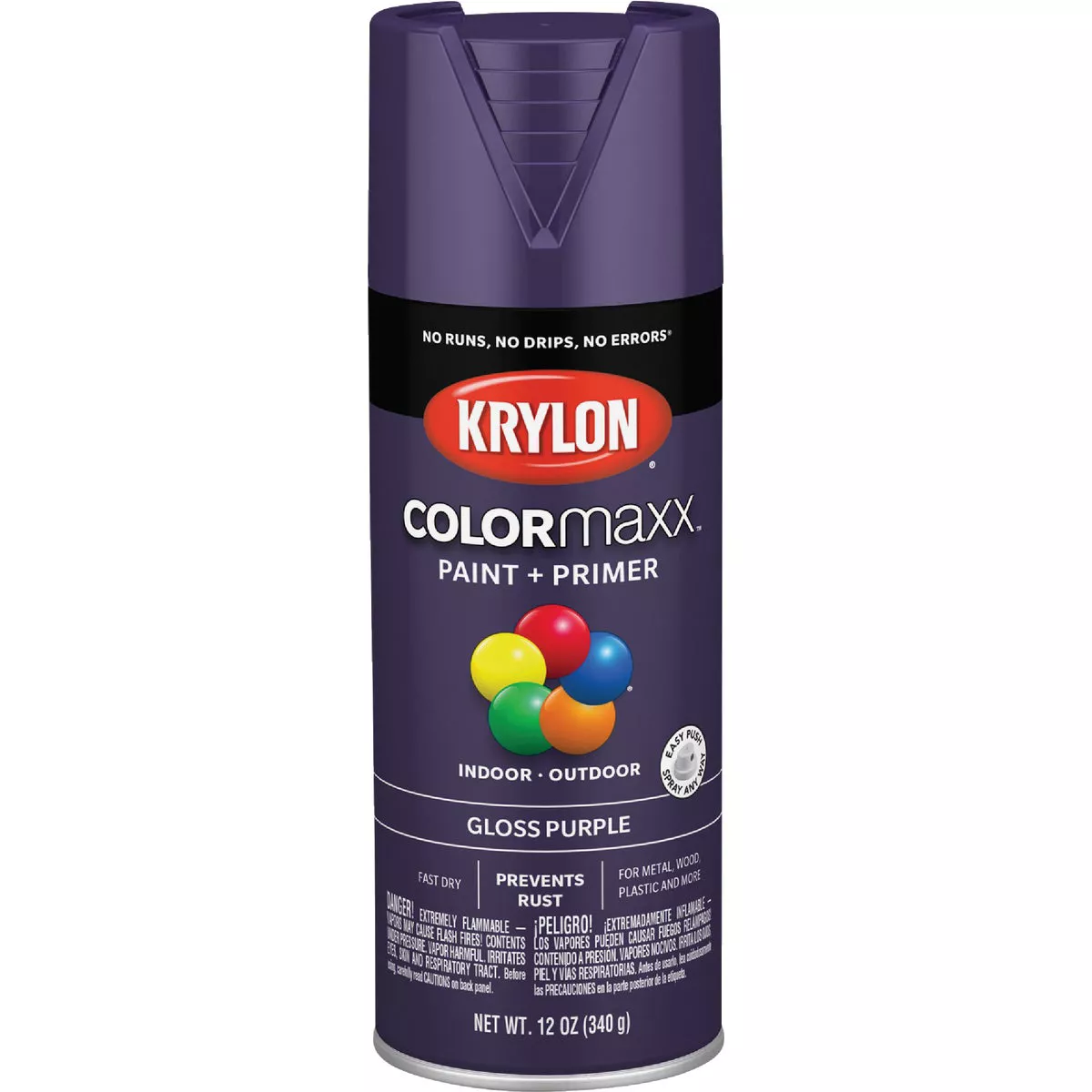 Krylon ColorMaxx 12 Oz. Gloss Spray Paint, Purple - photo 8