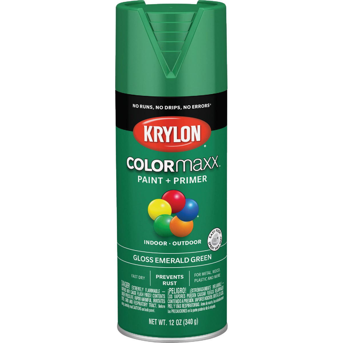 Krylon ColorMaxx 12 Oz. Gloss Spray Paint, Emerald Green Do it Best