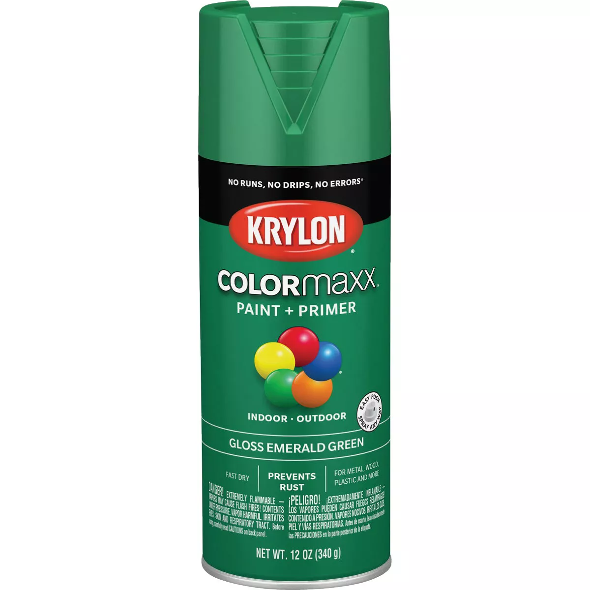 Krylon ColorMaxx 12 Oz. Gloss Spray Paint, Emerald Green - photo 2