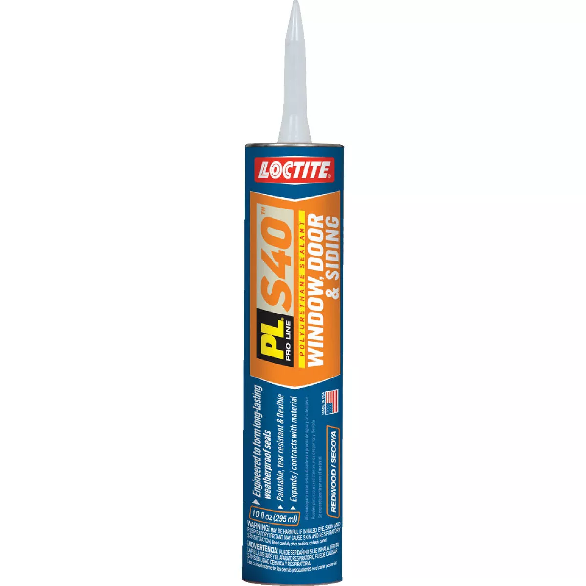 Loctite PL S40 10 Oz. Polyurethane Window, Door, & Siding Sealant, Redwood