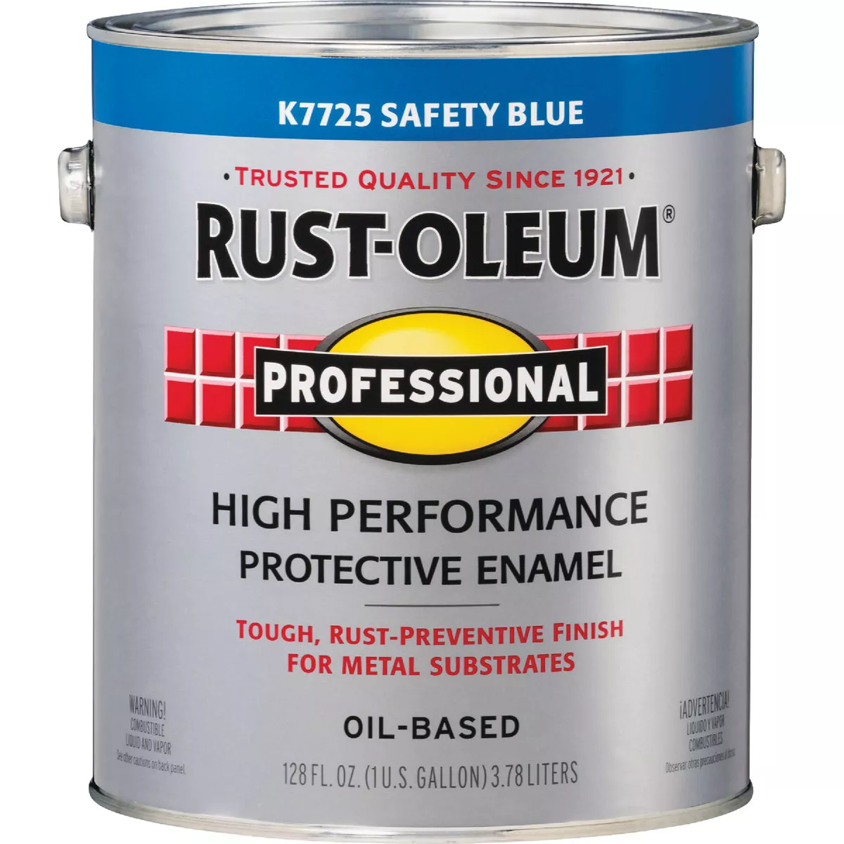 Rust-Oleum Professional Oil-Based Gloss VOC Formula Rust Control Enamel, Safety Blue, 1 Gal. - photo 2
