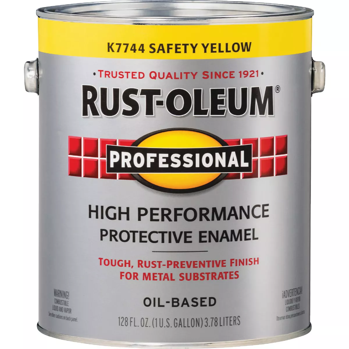 Rust-Oleum Professional Oil-Based Gloss VOC Formula Rust Control Enamel, Safety Yellow, 1 Gal. - photo 2