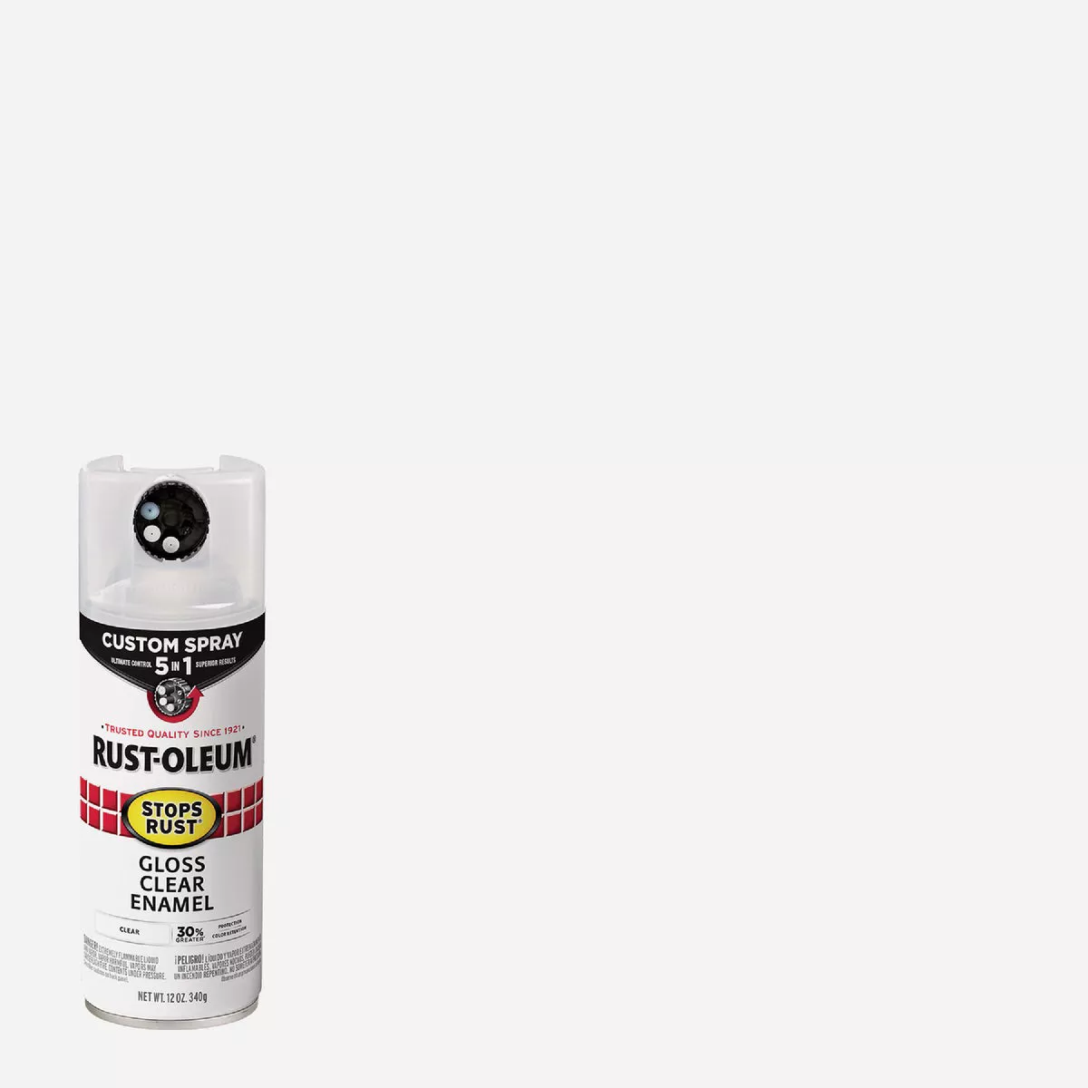 Rust-Oleum Stops Rust 12 Oz. Custom Spray 5 in 1 Gloss Spray Paint, Clear