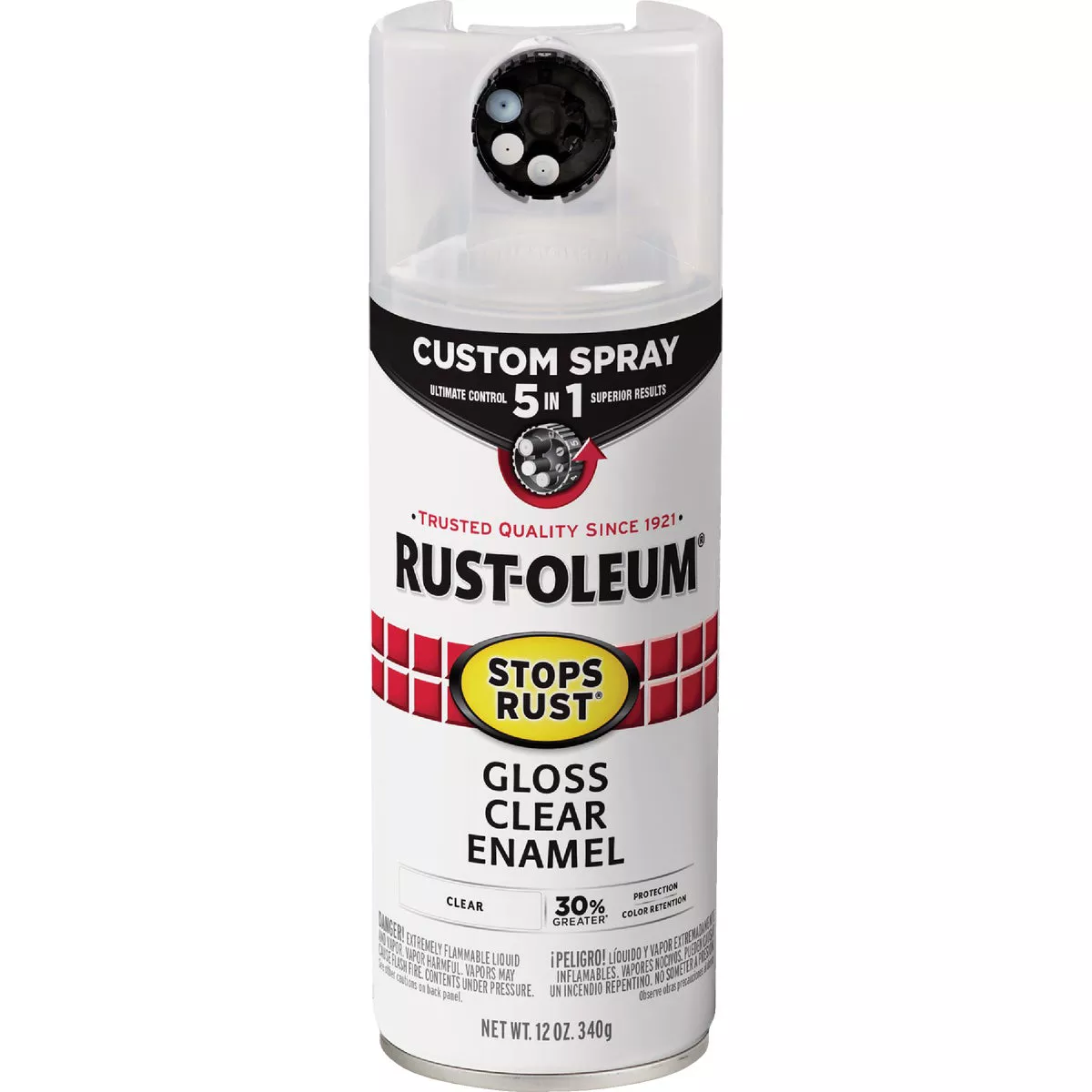 Rust-Oleum Stops Rust 12 Oz. Custom Spray 5 in 1 Gloss Spray Paint, Clear - photo 6