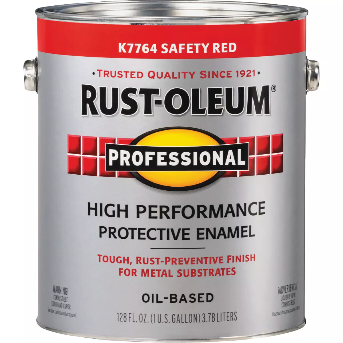 Rust-Oleum Professional Oil-Based Gloss VOC Formula Rust Control Enamel, Safety Red, 1 Gal. - photo 2