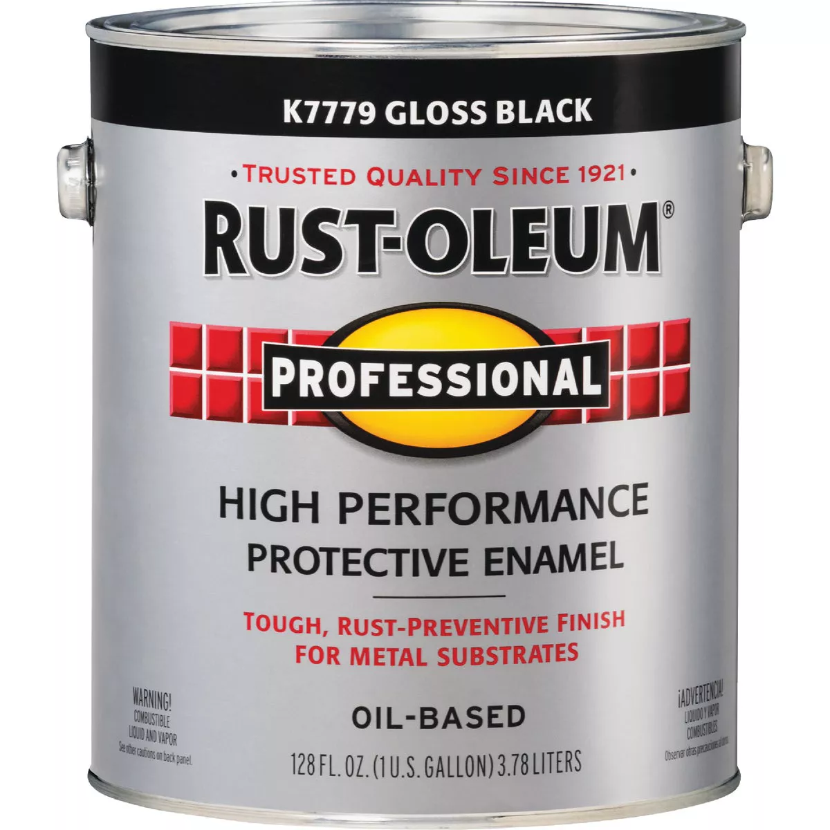 Rust-Oleum Professional Oil-Based Gloss VOC Formula Rust Control Enamel, Black, 1 Gal. - photo 4