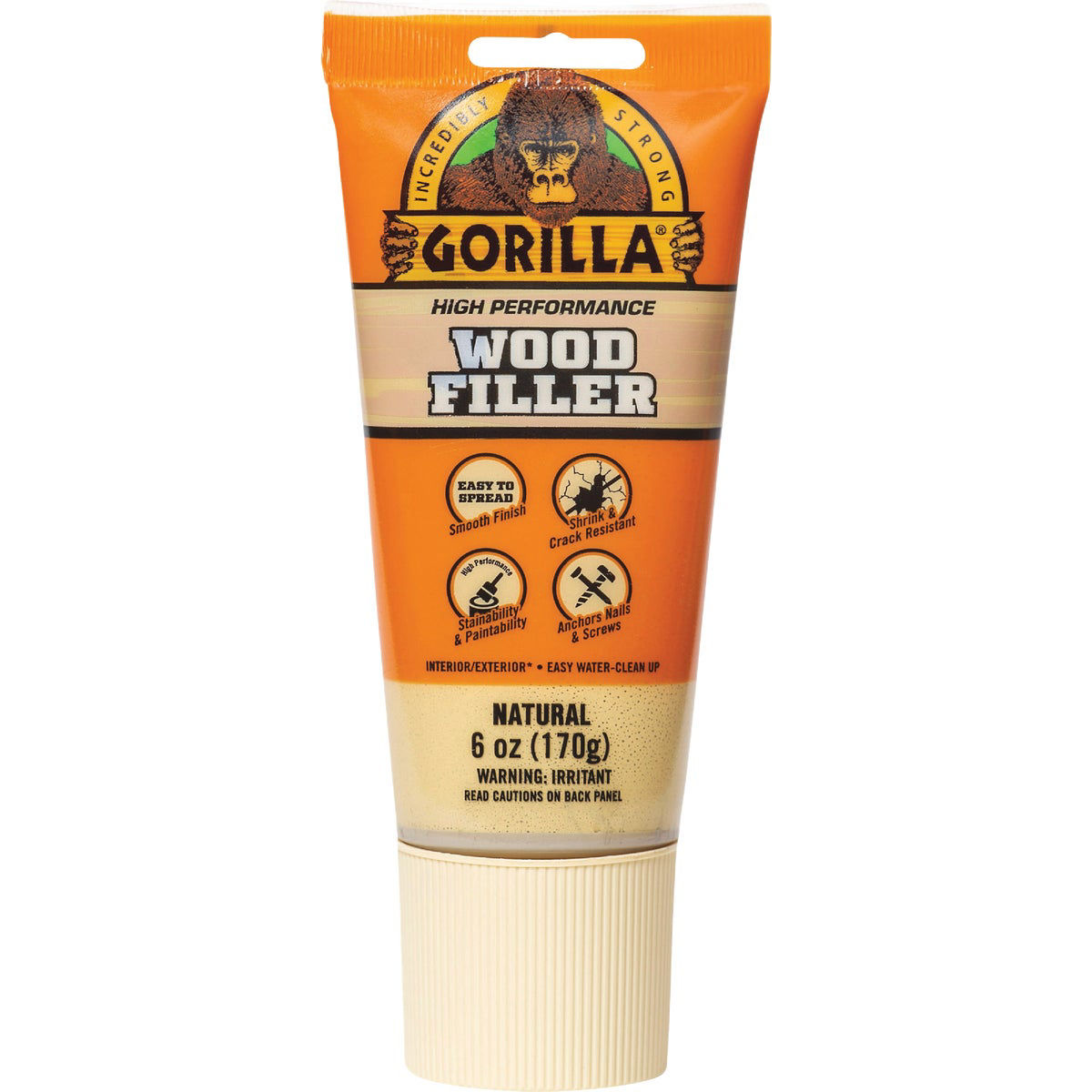 Gorilla 6 Oz. Natural Wood Filler Tube Do it Best