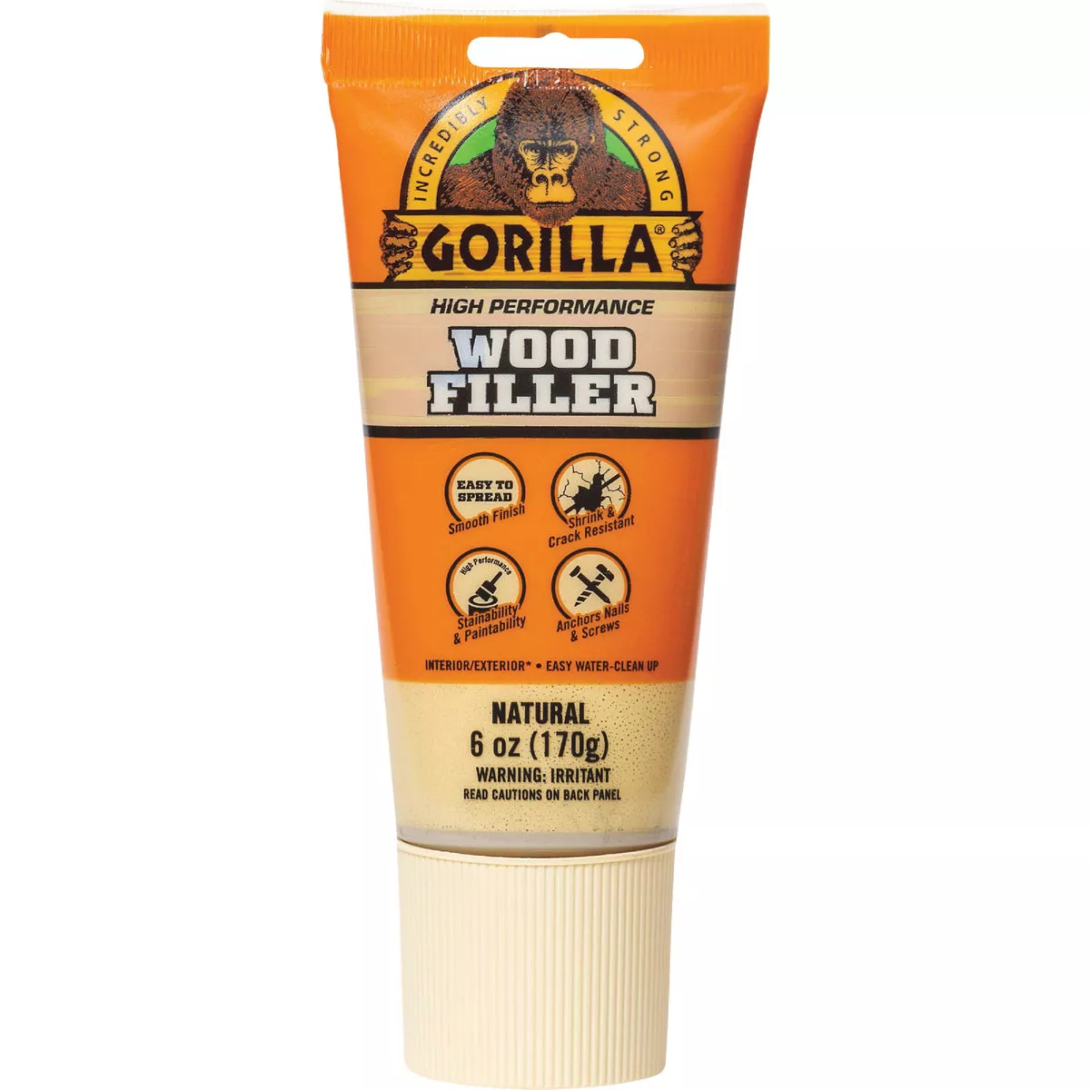 Gorilla 6 Oz. Natural Wood Filler Tube