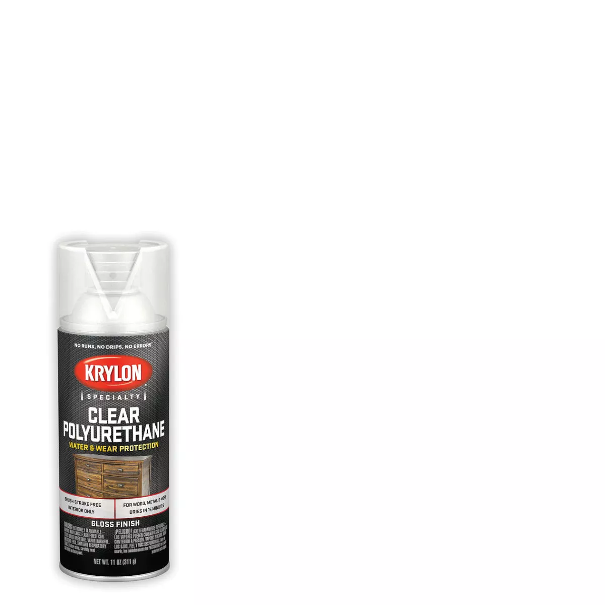 Krylon Gloss Clear Spray Polyurethane, 11 Oz.