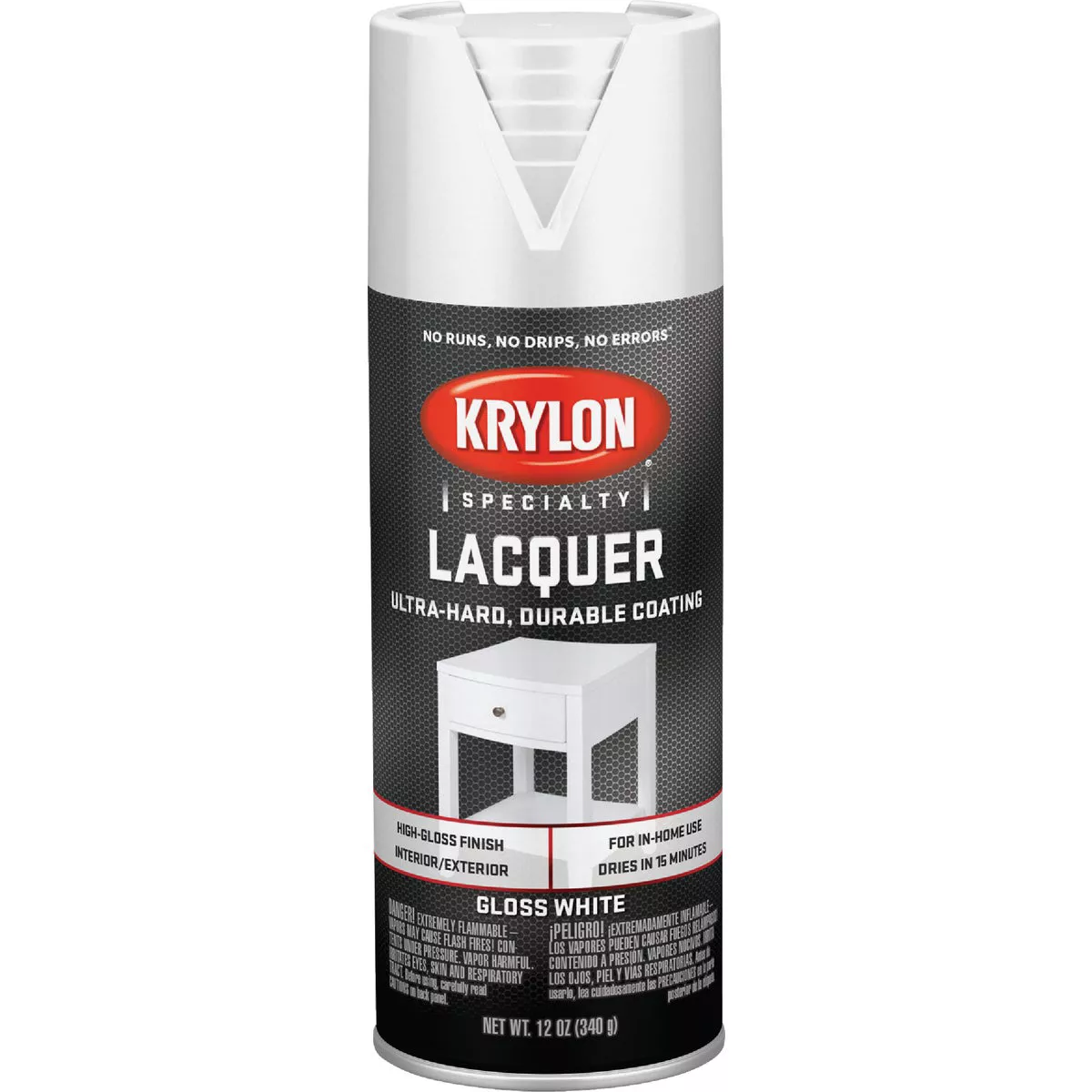 Krylon 12 Oz. White Spray Lacquer - photo 2