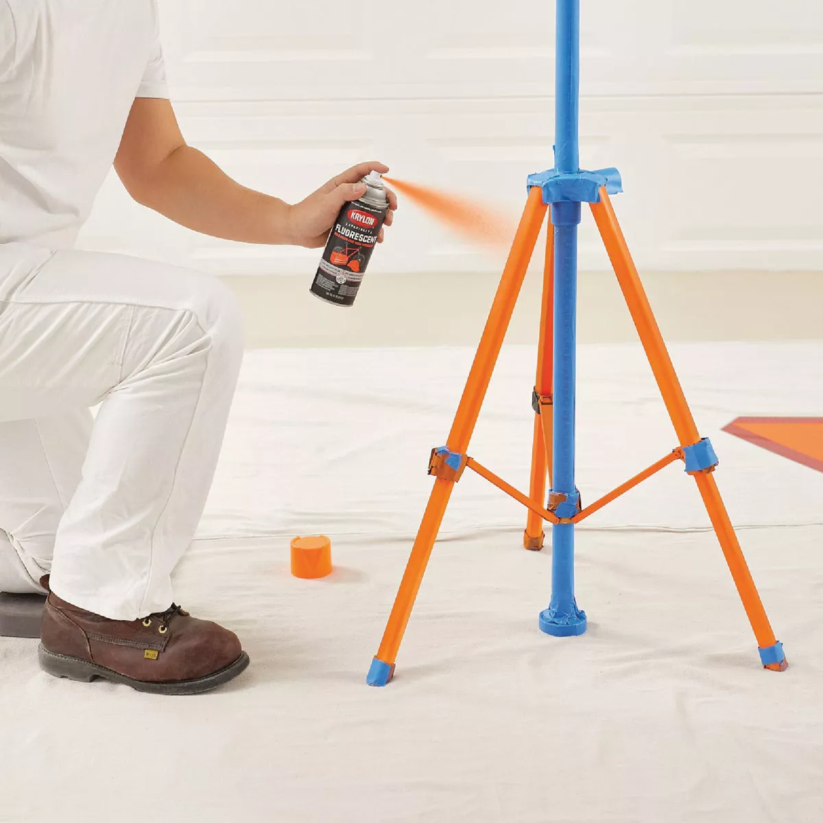 Krylon 11 Oz. Fluorescent Spray Paint, Yellow-Orange - photo 4