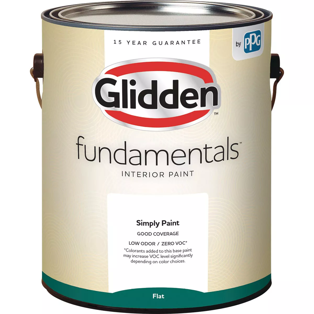 Glidden Fundamentals Interior Paint Flat White Pastel Base 1 Gallon