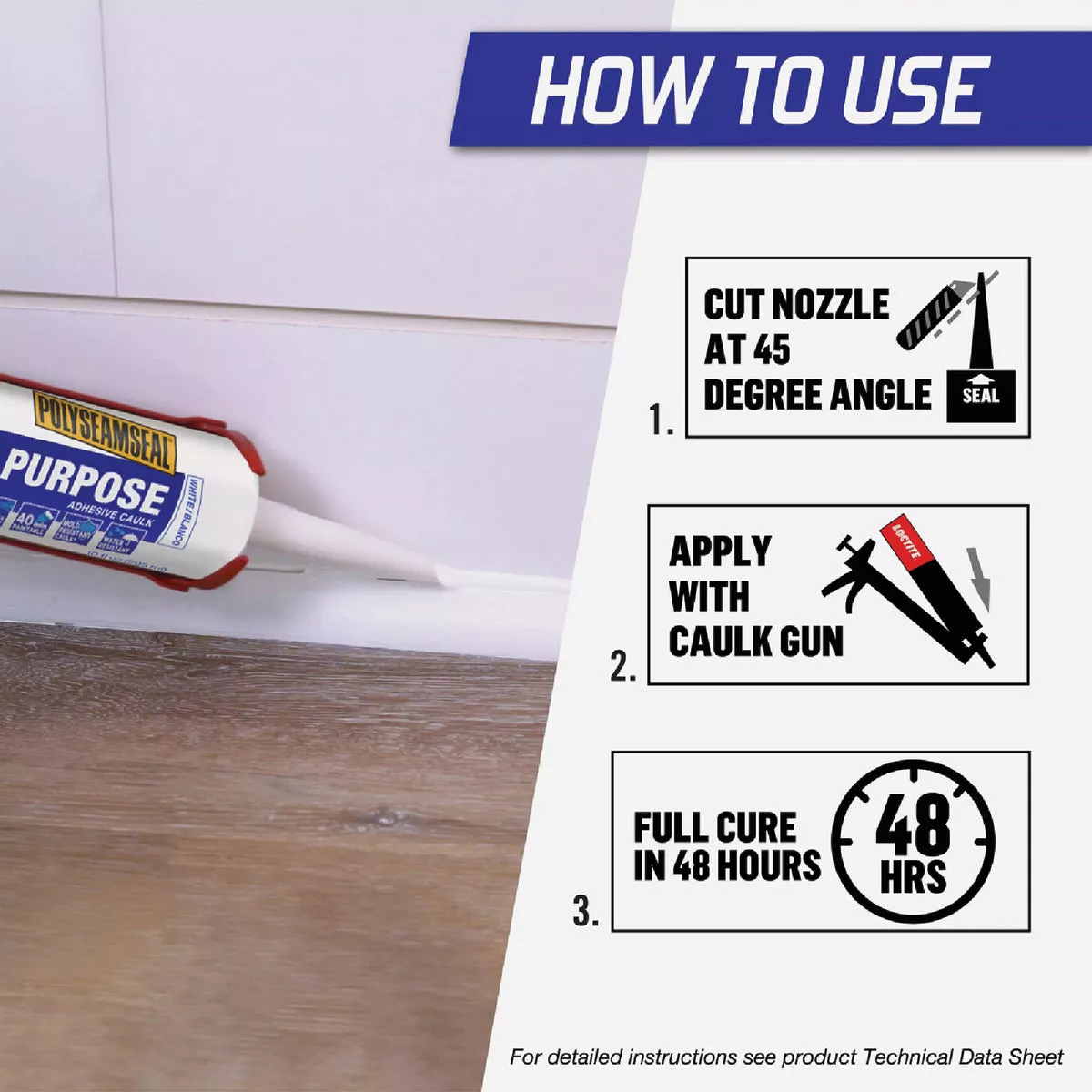 LOCTITE POLYSEAMSEAL 10 Oz. White Adhesive Caulk - photo 3