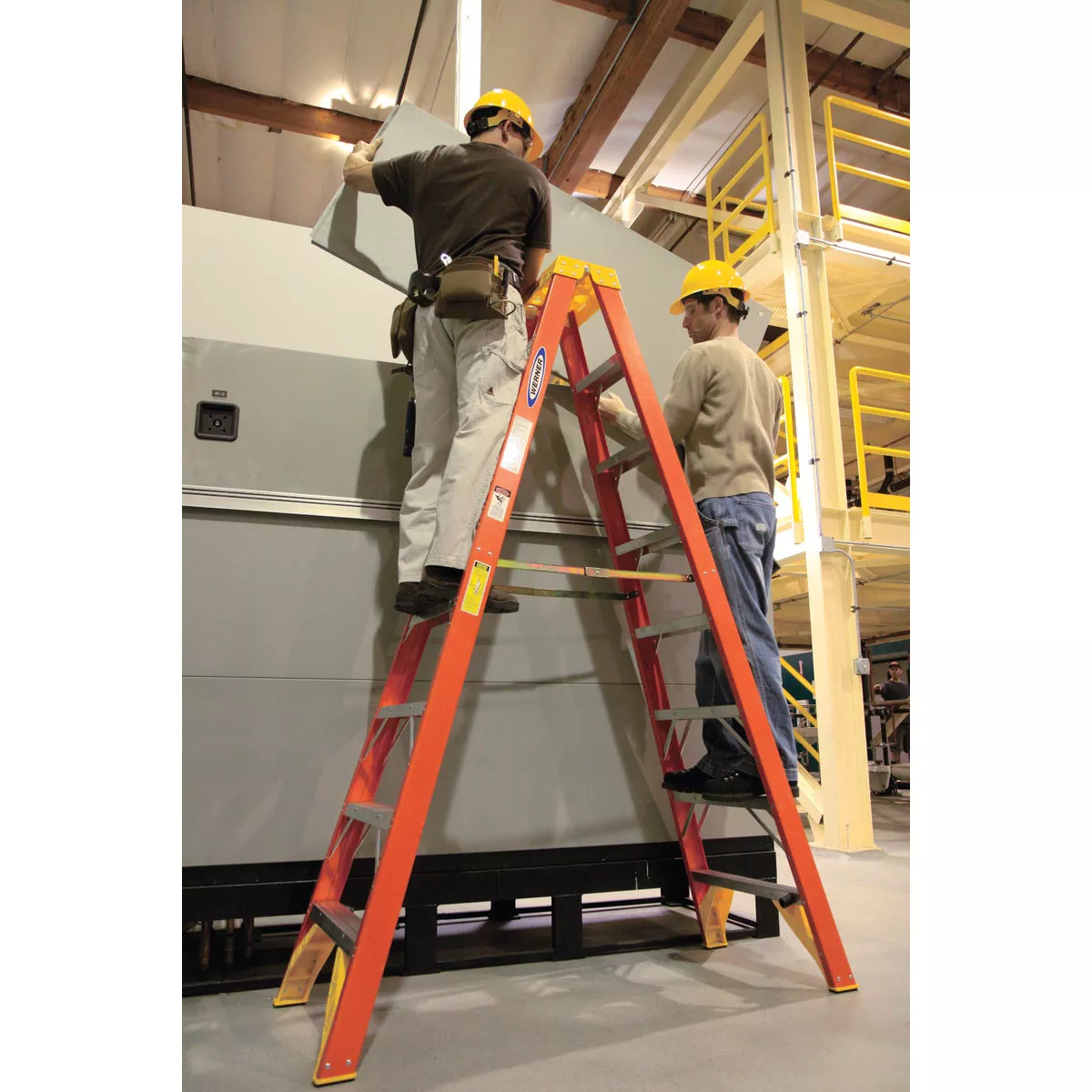 Werner 8 Ft. Fiberglass Twin Step Step Ladder with 300 Lb. Load Capacity Type IA Ladder Rating - photo 3