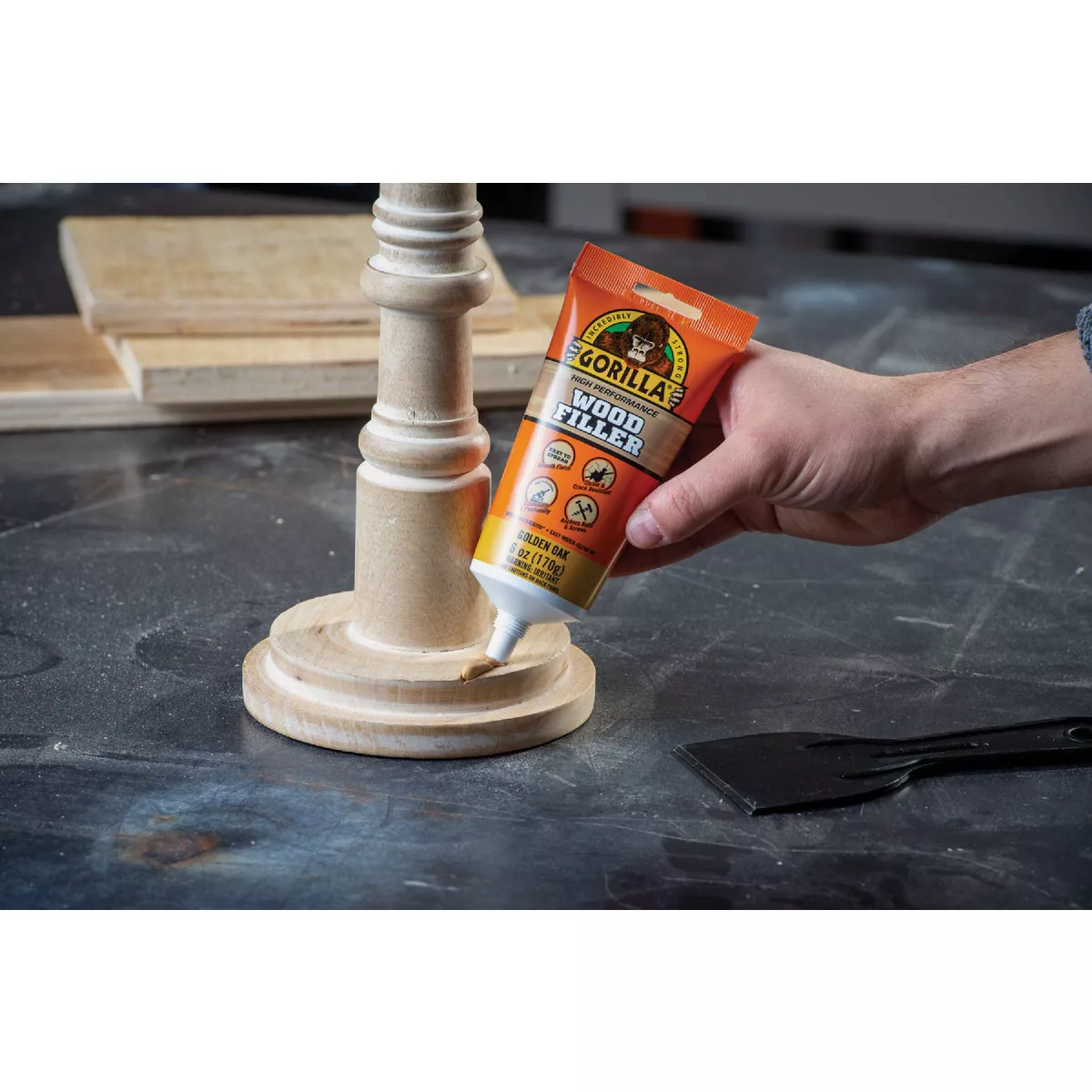 Gorilla 6 Oz. Golden Oak Wood Filler Tube - photo 4