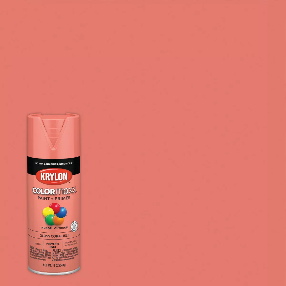 Krylon ColorMaxx 12 Oz. Gloss Spray Paint, Coral Isle