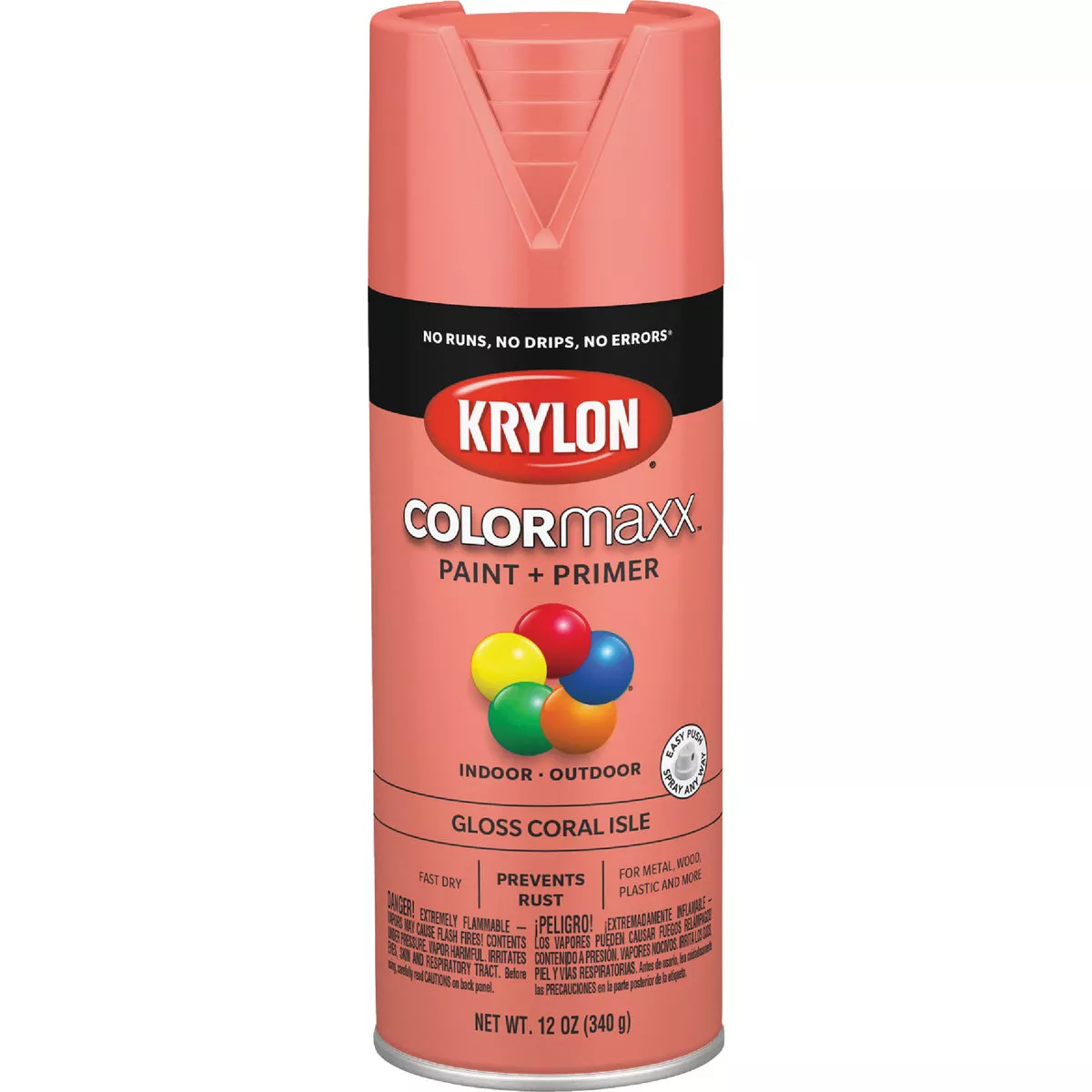 Krylon ColorMaxx 12 Oz. Gloss Spray Paint, Coral Isle - photo 2